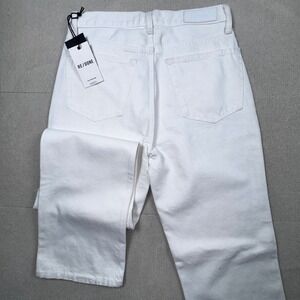 RE/DONE 90s High Rise Loose Jeans Womens 29 White Distressed 184-3WHR L